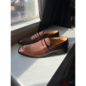 Calvin Klein Men's Size 9 Brown Slip-On Loafers/Dress Shoes!